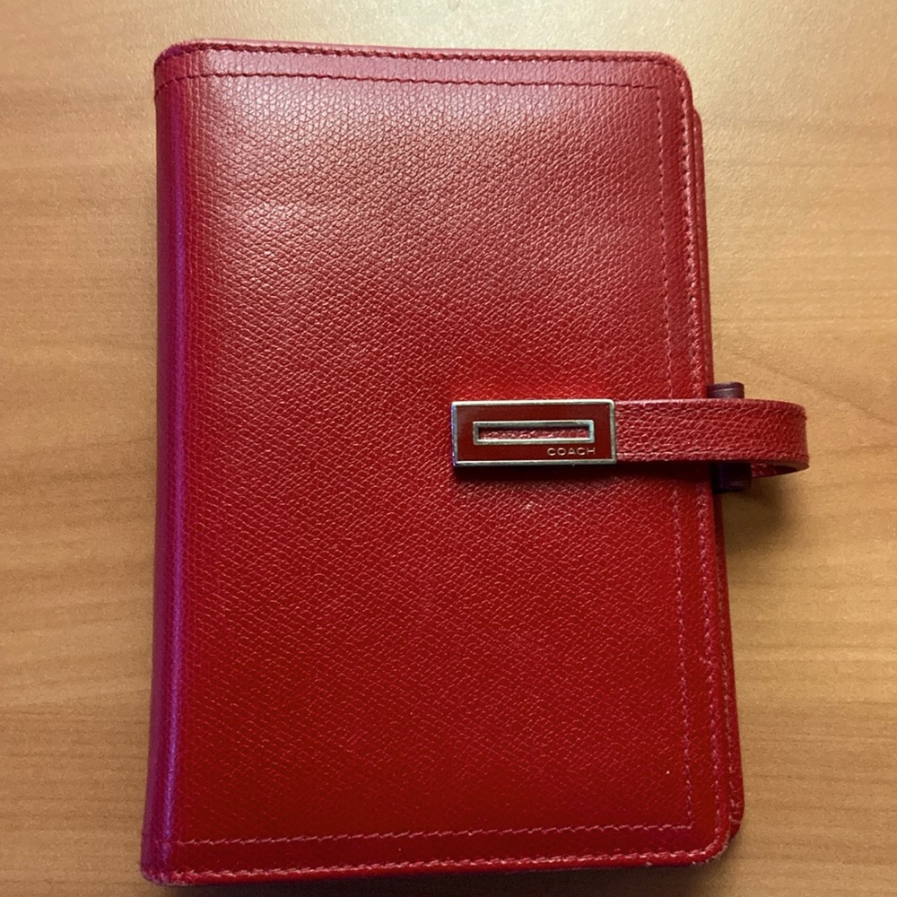 Gentle Used Coach Agenda Red
